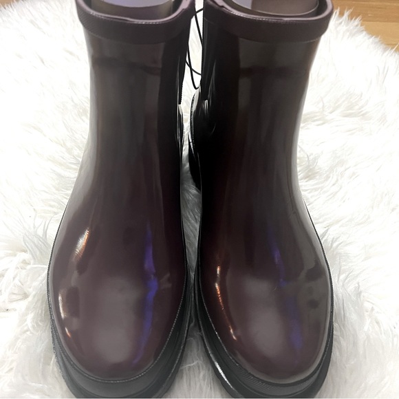 Chooka Redmond Shortie Lug Rain Boot Women’s Size 7 Burgundy / Maroon NWT - Picture 2 of 6